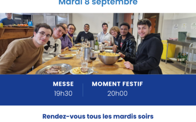 Mardi 8 septembre : c’est la rentrée !